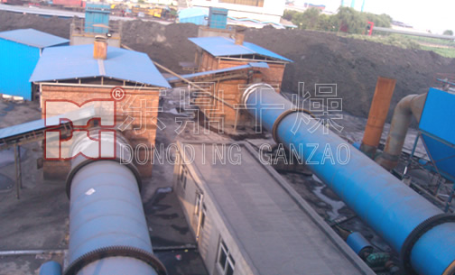 江蘇煤泥褐煤烘干機現場